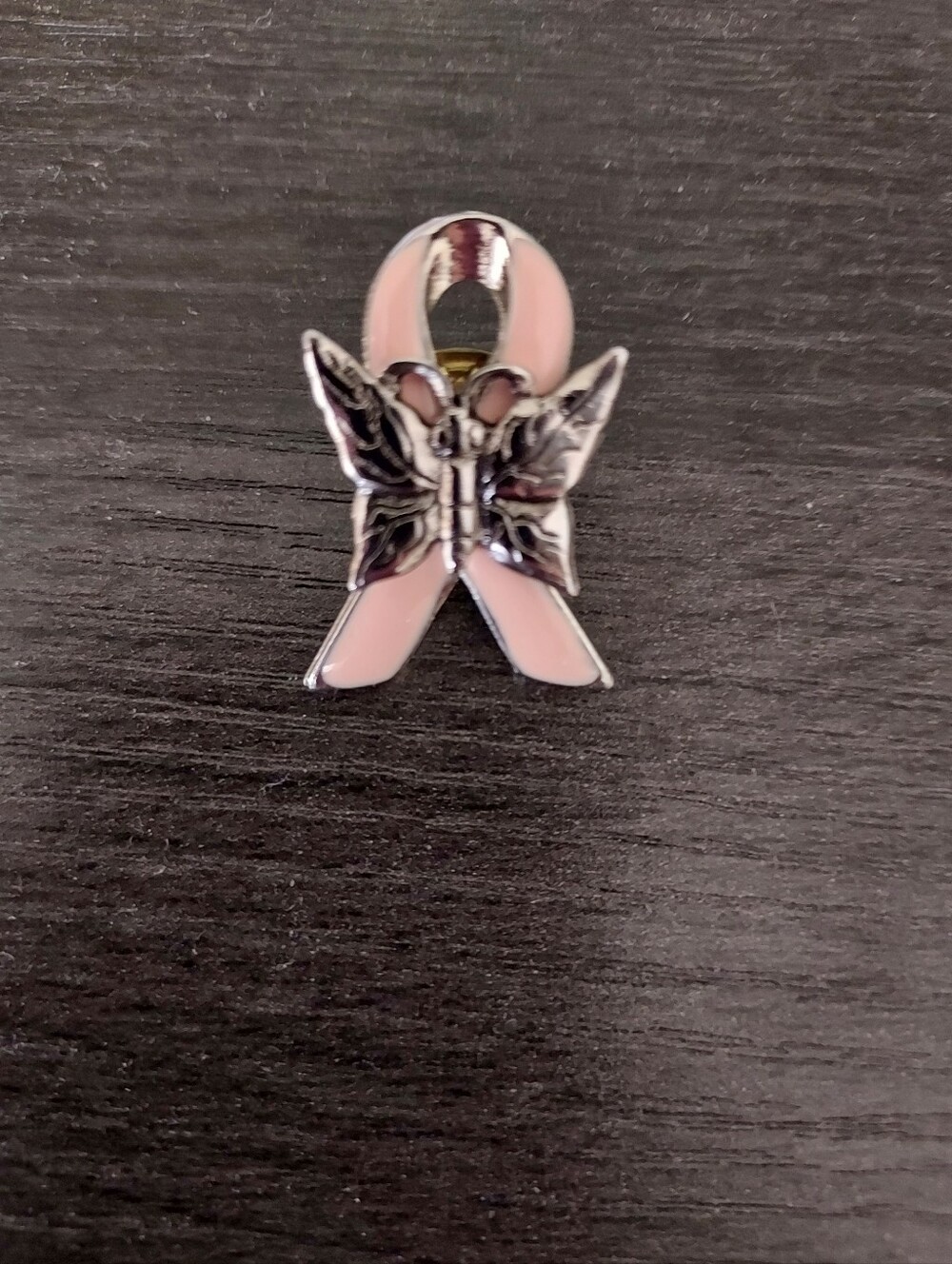 Pink Ribbon Butterfly Brooch Pin - Women's Jewelry